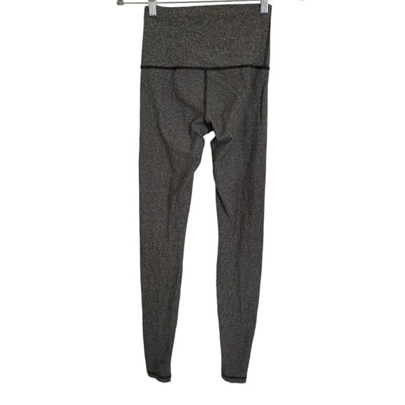 Lululemon Wunder Under Pant (Hi-Rise) 31” Heathered Black Size 4 approx - Picture 5 of 8